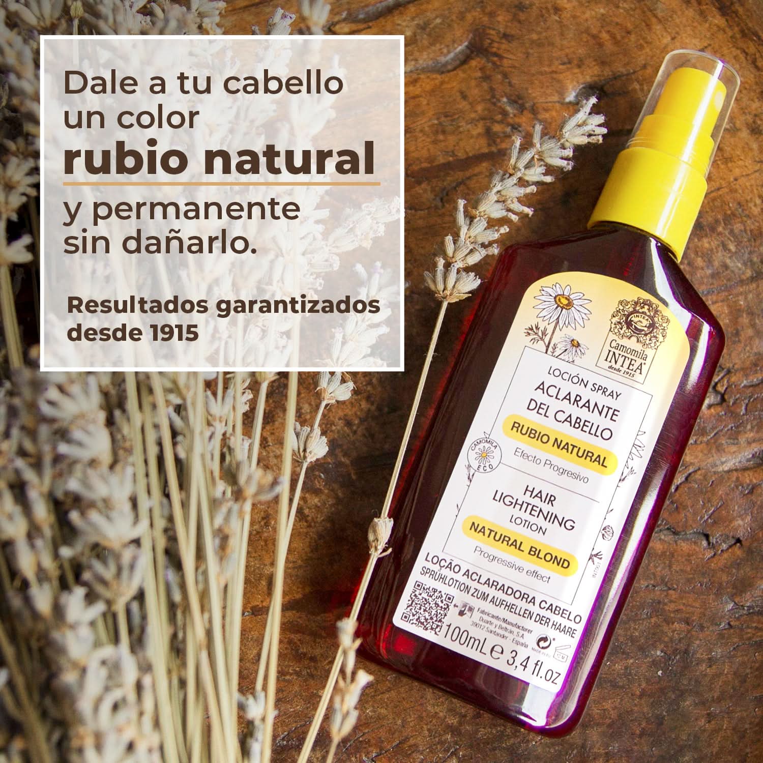 Aclarante de Cabello Rubio Natural.