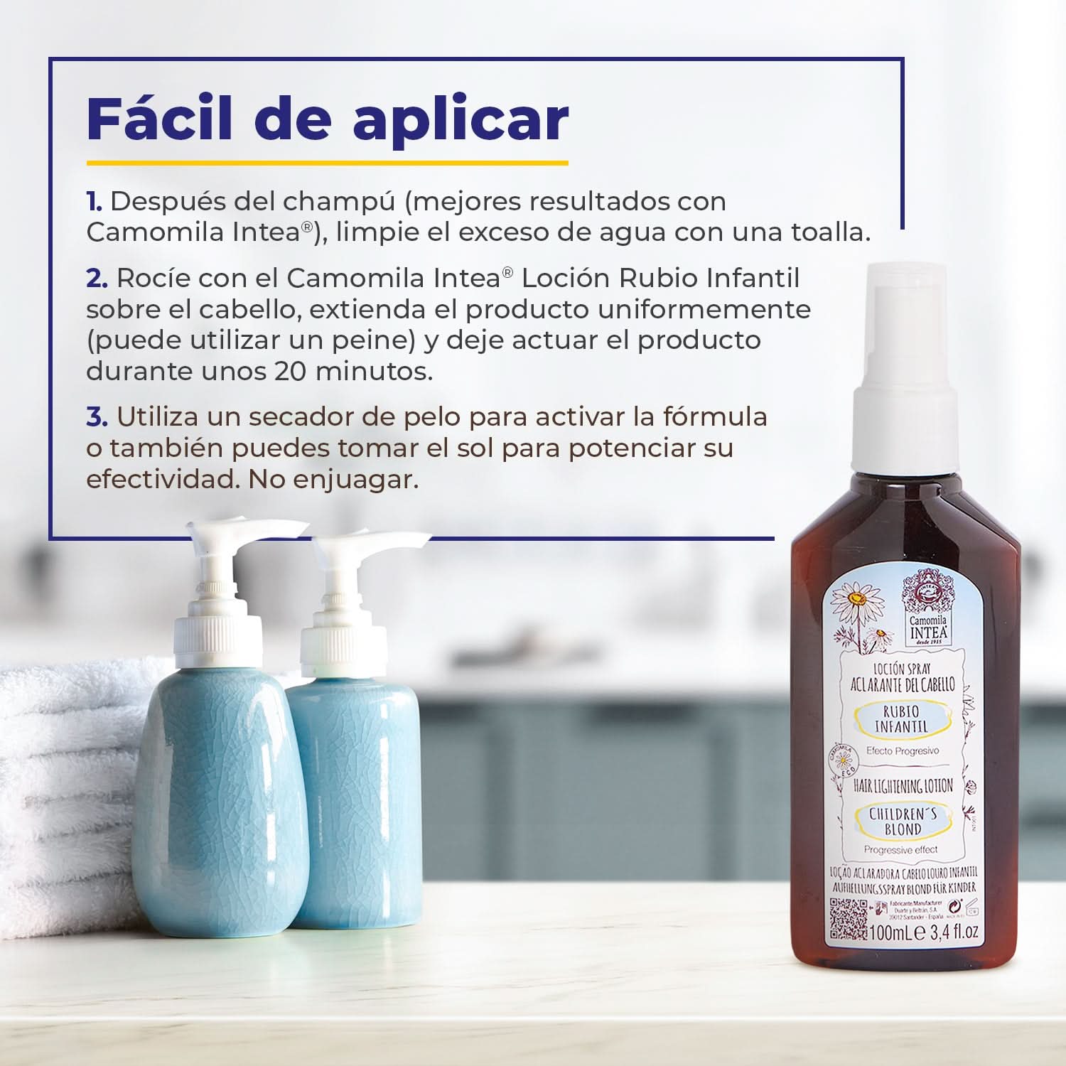 Aclarante de Cabello Rubio Infantil - Yeliana Beauty Mexico