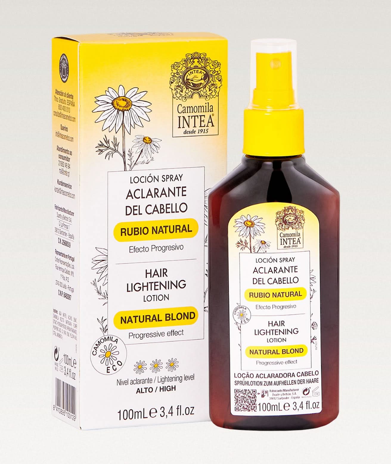 Aclarante de Cabello Rubio Natural - Yeliana Beauty Mexico