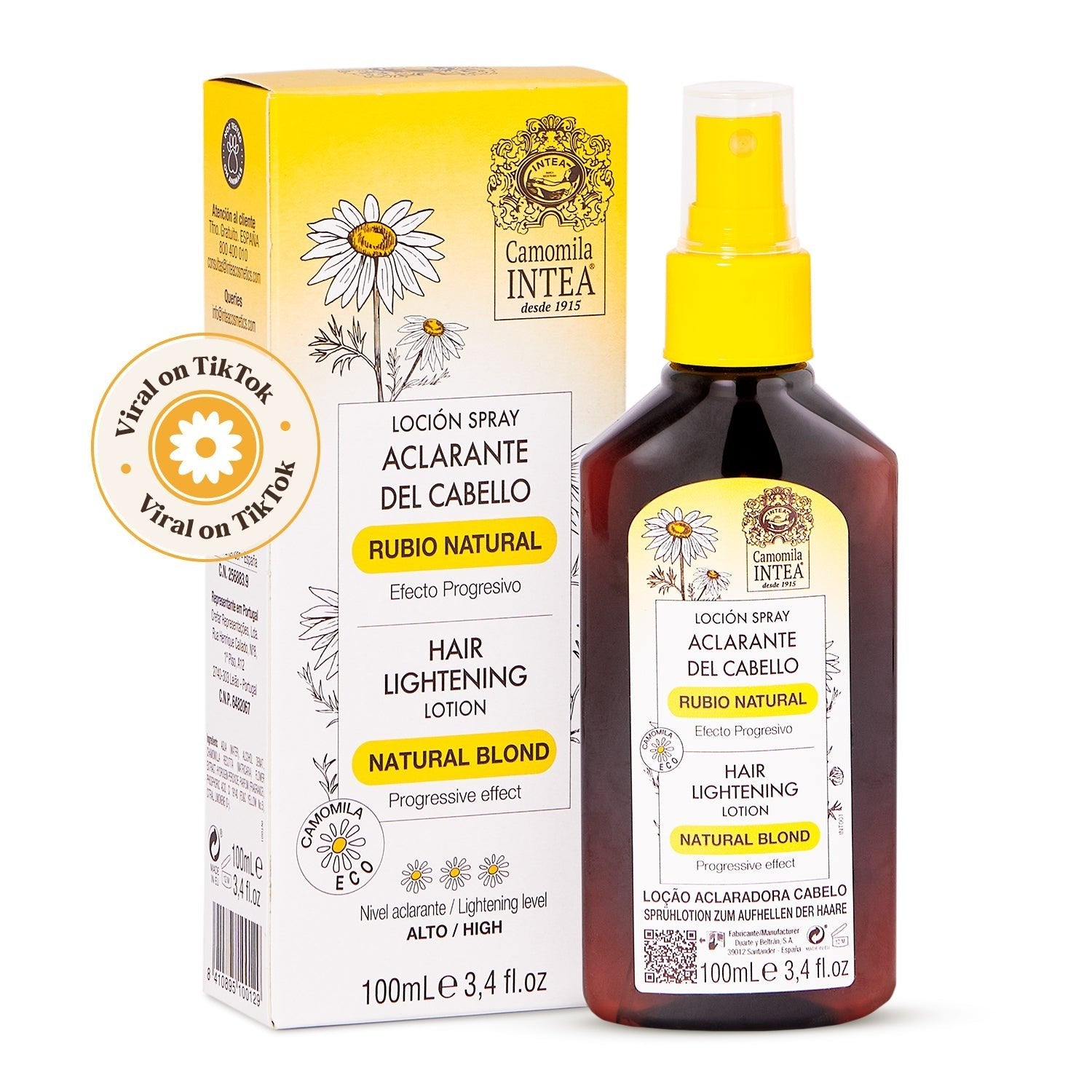 Aclarante de Cabello Rubio Natural - Yeliana Beauty Mexico