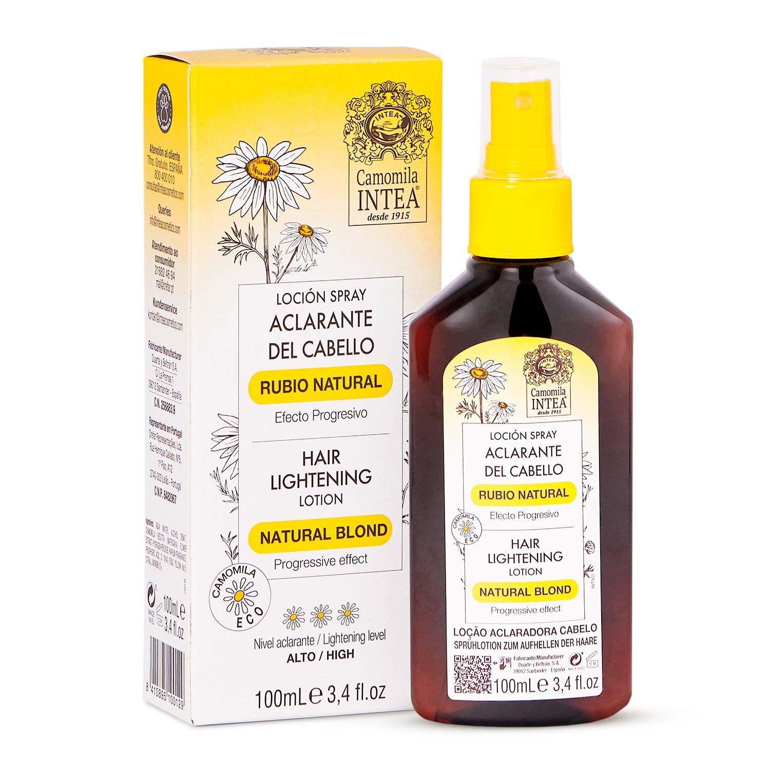 Aclarante de Cabello Rubio Natural - Yeliana Beauty Mexico
